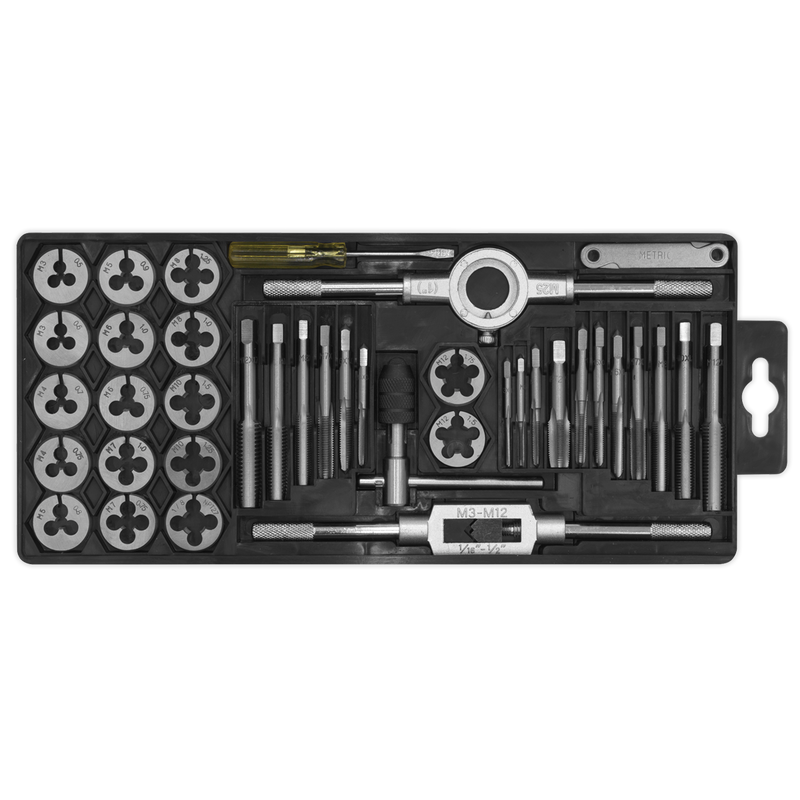 Sealey AK301 40pc Tap & Die Set Split Dies - Metric
