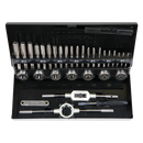 Sealey AK3015HSS 32pc Professional Tap & Die Set Split Dies - Metric HSS 4341