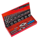 Sealey AK3015 32pc Tap & Die Set Split Dies - Metric