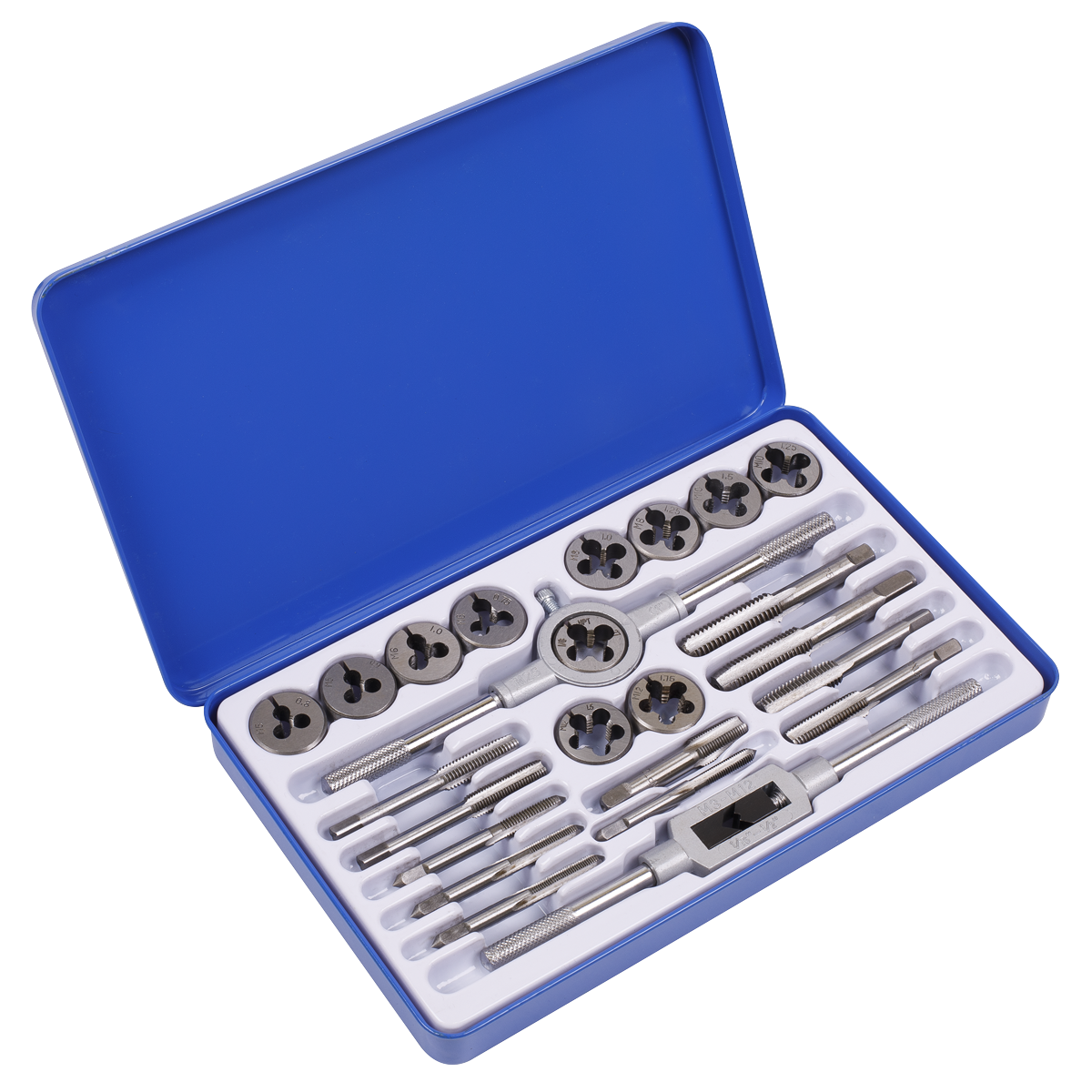 Sealey AK3024IMP 24pc Tap & Split Die Set - Imperial