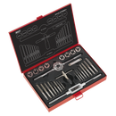 Sealey AK3028BSW 28pc Tap & Die Set Split Dies - Imperial BSW