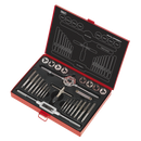 Sealey AK3028BSW 28pc Tap & Die Set Split Dies - Imperial BSW