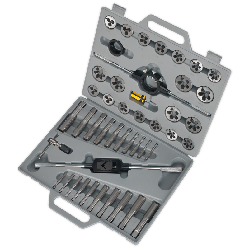 Sealey AK303 45pc Tap & Die Set Split Dies - Metric