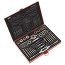 Sealey AK3033 33pc Tap & Die Set Split Dies - Metric/UNF/BSP