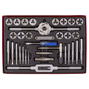 Sealey AK3033 33pc Tap & Die Set Split Dies - Metric/UNF/BSP