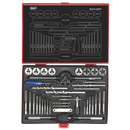 Sealey AK3037 37pc Tap & Die Set Split Dies - Metric