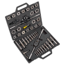 Sealey AK303IMP 45pc Tap & Die Set Split Dies - Imperial