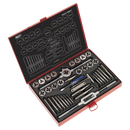 Sealey AK3040 40pc Tap & Die Set Split Dies - Metric