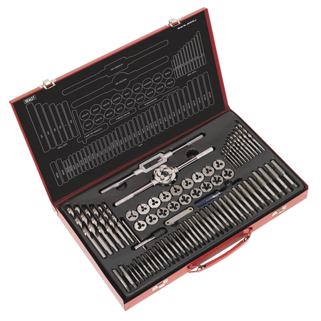 Sealey AK3076 76pc Tap & Die Set Split Dies - Metric