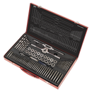Sealey AK3076 76pc Tap & Die Set Split Dies - Metric