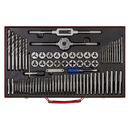 Sealey AK3076 76pc Tap & Die Set Split Dies - Metric