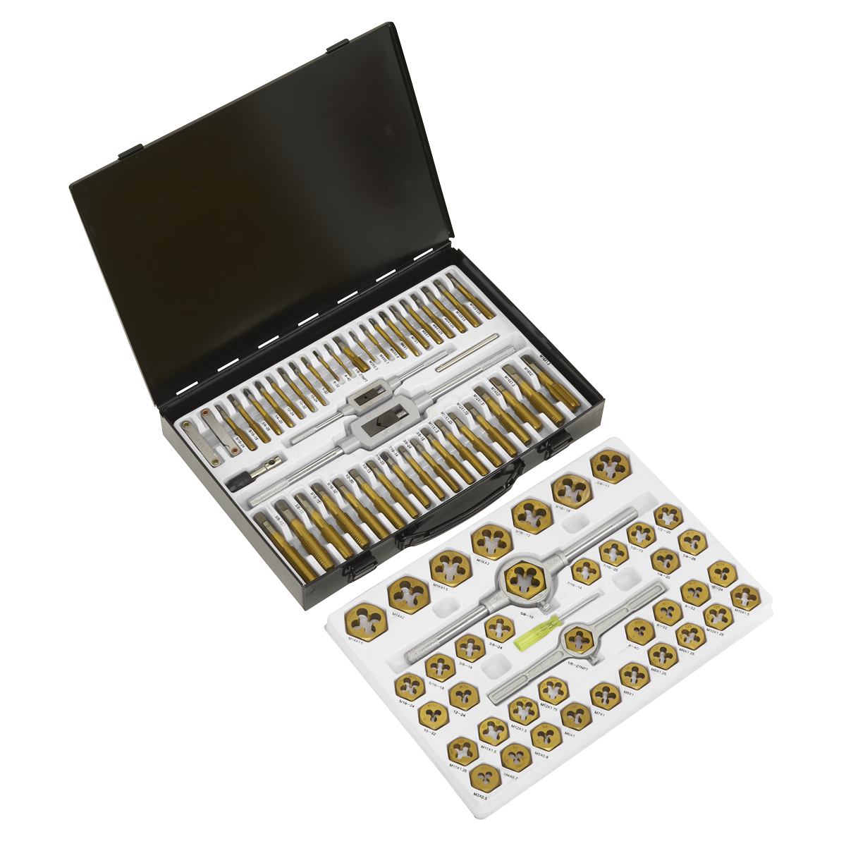 Sealey AK3086HIM 86pc Hexagonal Tap & Die Set - Metric & Imperial