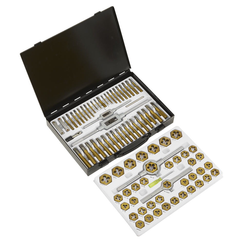 Sealey AK3086HIM 86pc Hexagonal Tap & Die Set - Metric & Imperial