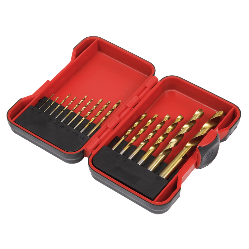 Sealey AK3715HSS 15pc HSS Drill Bit Set