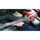 Sealey AK3814 3/8"Sq Drive Socket Retaining Rail with 14 Clips