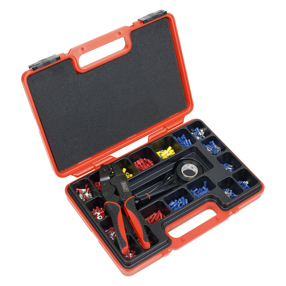 Sealey AK386 552pc Ratchet Crimping Tool Kit