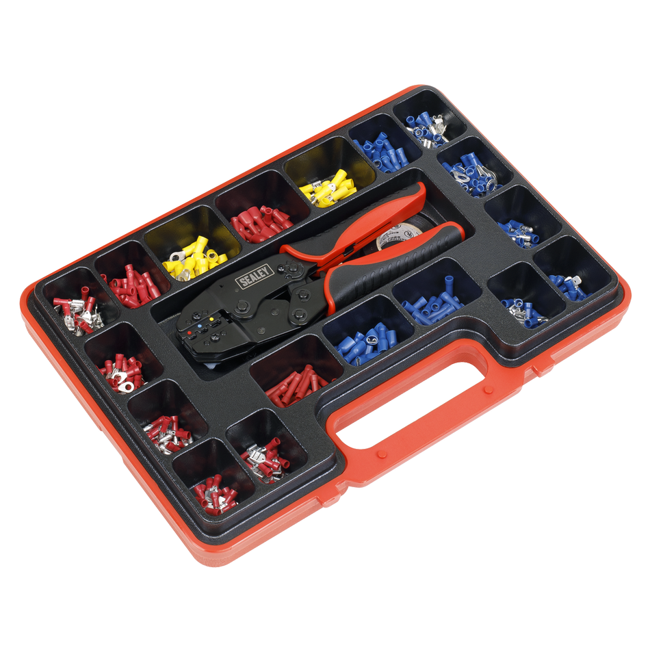 Sealey AK386 552pc Ratchet Crimping Tool Kit