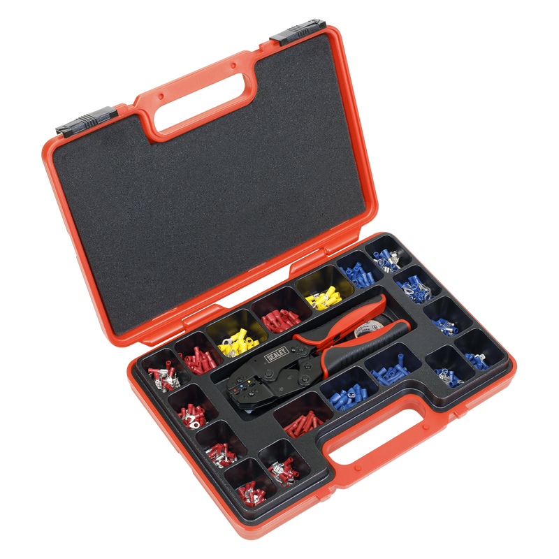 Sealey AK386 552pc Ratchet Crimping Tool Kit