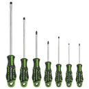 Sealey AK4321HV 7pc GripMAX√Ç¬Æ Screwdriver Set - Hi-Vis Green