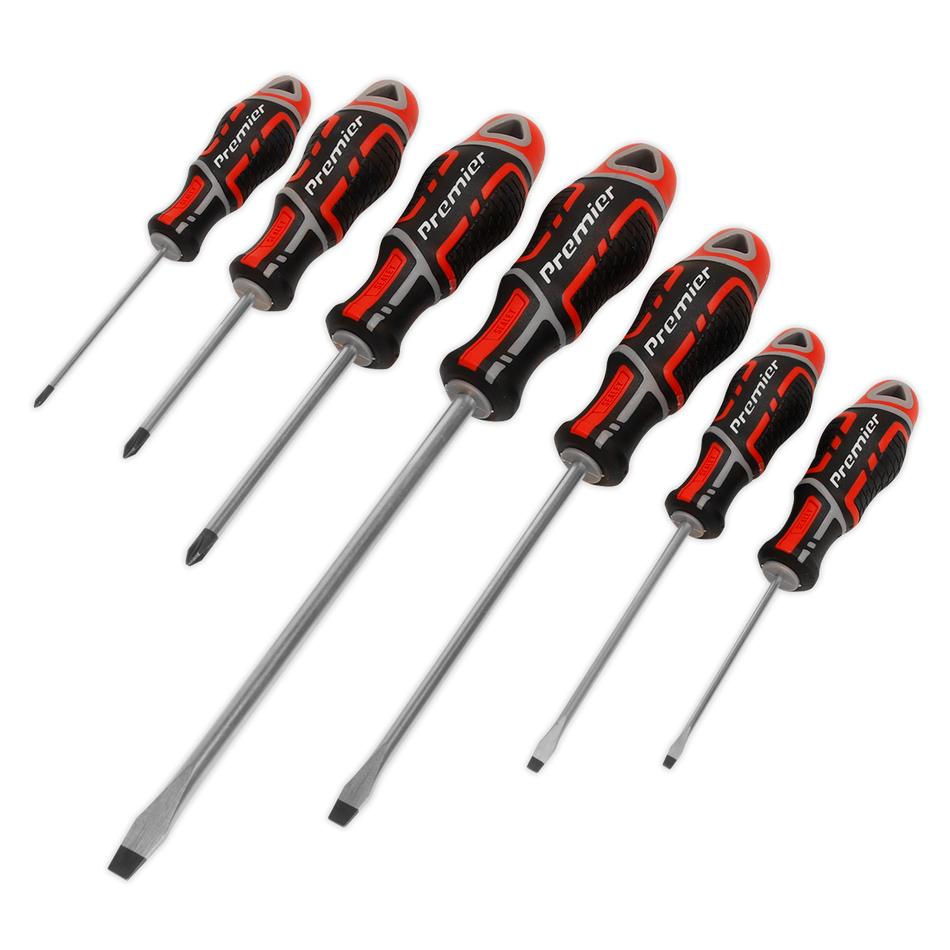 Sealey AK4321 7pc GripMAX‚àö√á¬¨√Ü Screwdriver Set - Red