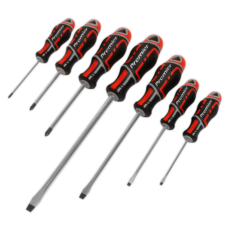 Sealey AK4321 7pc GripMAX√Ç¬Æ Screwdriver Set - Red