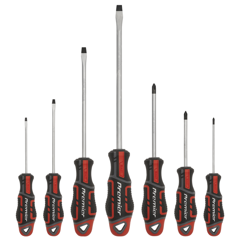 Sealey AK4321 7pc GripMAX√Ç¬Æ Screwdriver Set - Red