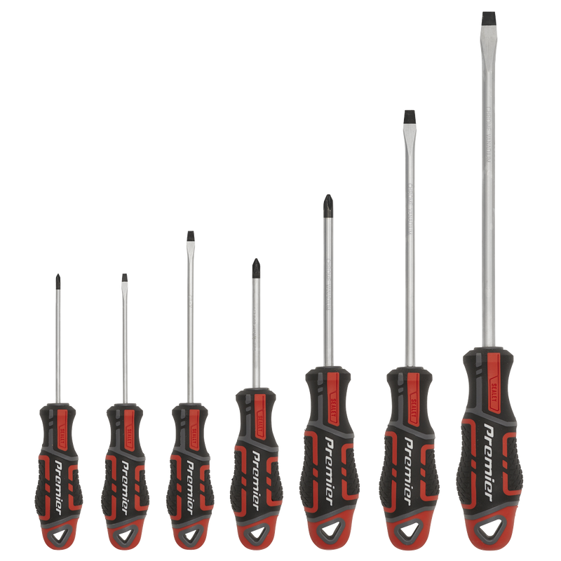 Sealey AK4321 7pc GripMAX√Ç¬Æ Screwdriver Set - Red