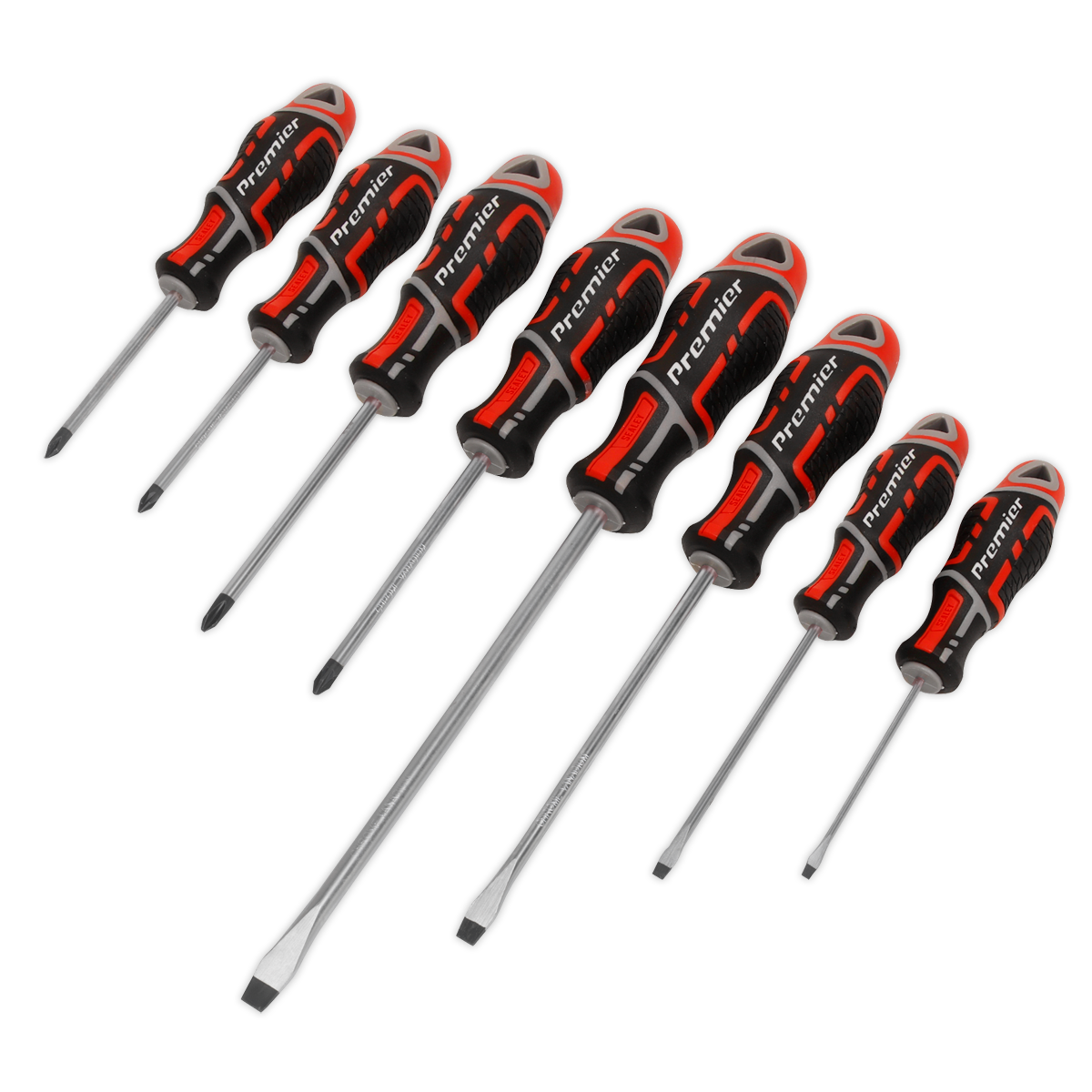 Sealey AK4322 8pc GripMAX‚àö√á¬¨√Ü Screwdriver Set - Red