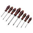 Sealey AK4323 8pc GripMAX√Ç¬Æ Security TRX-Star* Screwdriver Set - Red
