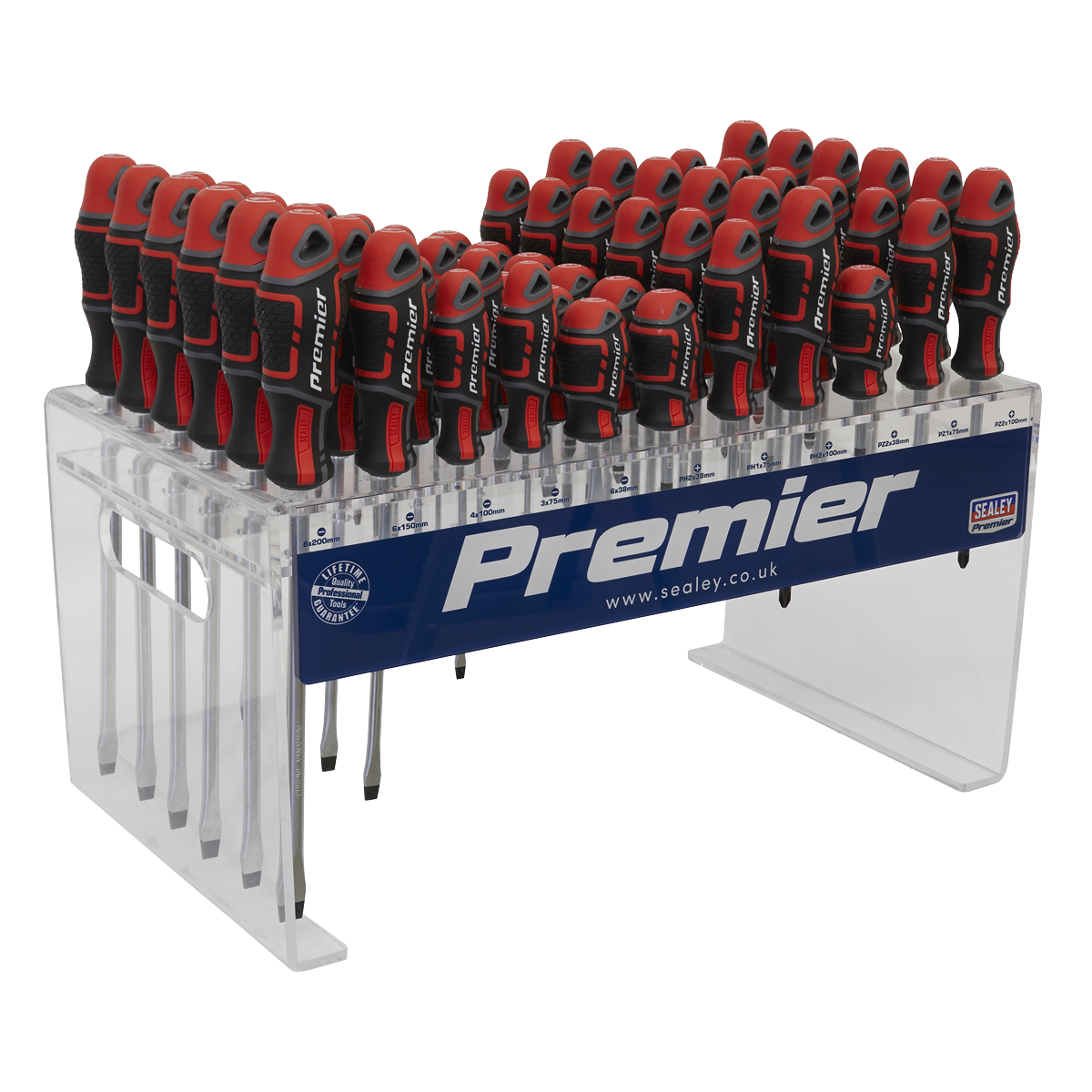 Sealey AK4369DS 66pc Countertop Display GripMAX‚àö√á¬¨√Ü Individual Screwdrivers