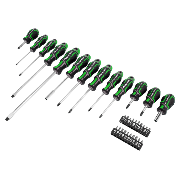 Sealey AK4370HV Screwdriver & Bit Set 33pc GripMAX - Hi-Vis