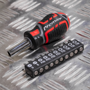 Sealey AK4371 Stubby Screwdriver Set 17pc GripMAX