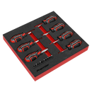 Sealey AK4371 Stubby Screwdriver Set 17pc GripMAX