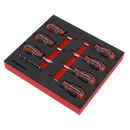 Sealey AK4371 Stubby Screwdriver Set 17pc GripMAX