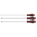 Sealey AK4372 GripMAX Screwdriver Set Extra-Long 3pc