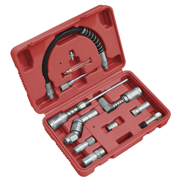 Sealey AK4482 12pc Grease Gun Adaptor Kit