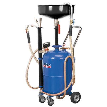 Sealey AK456DX 35L Air Discharge Mobile Oil Drainer with Probes