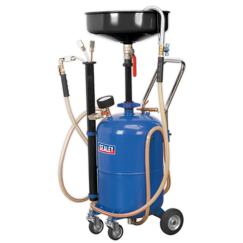 Sealey AK456DX 35L Air Discharge Mobile Oil Drainer with Probes