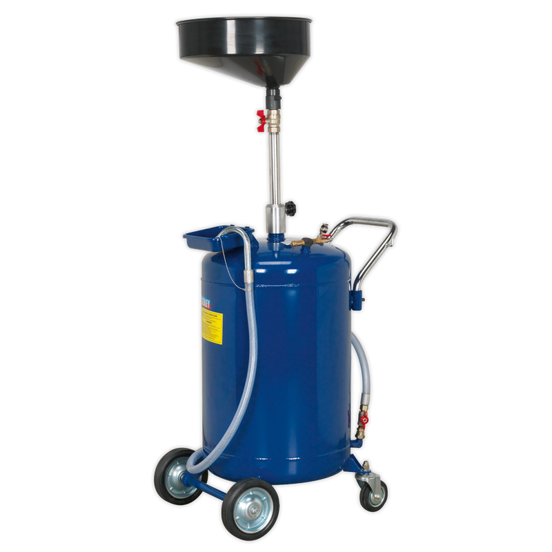 Sealey AK458DX 110L Air Discharge Mobile Oil Drainer