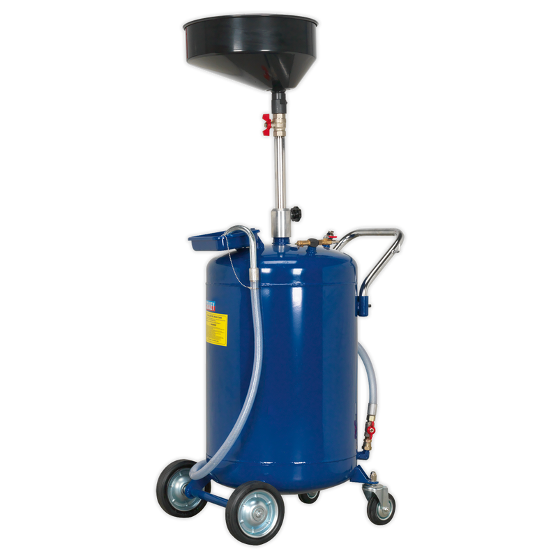 Sealey AK458DX 110L Air Discharge Mobile Oil Drainer