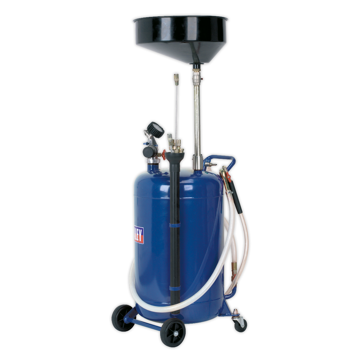 Sealey AK459DX 90L Air Discharge Mobile Oil Drainer with Probes