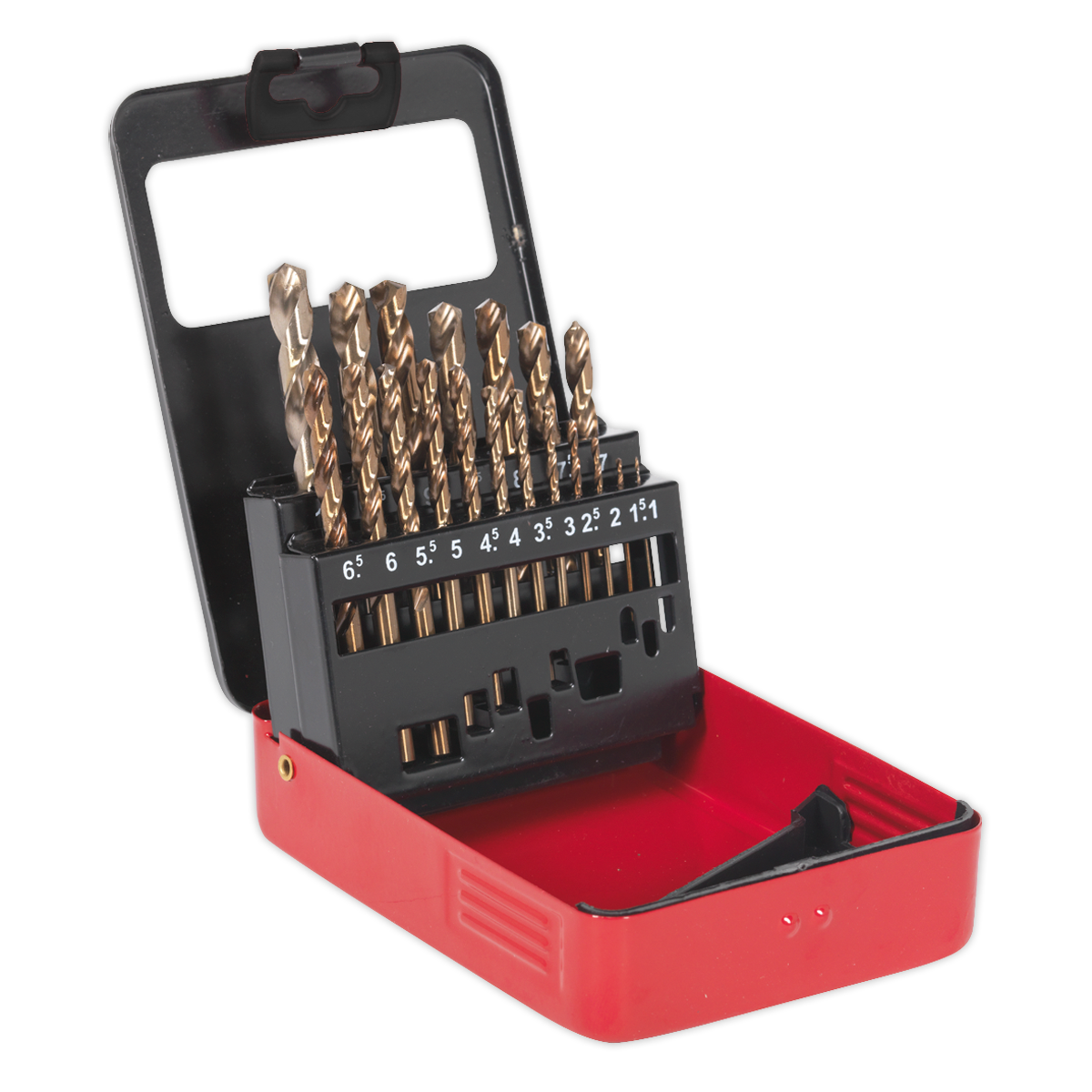 Sealey AK4701 19pc HSS Cobalt Fully Ground Drill Bit Set
