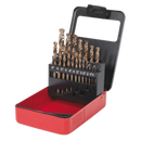 Sealey AK4701 19pc HSS Cobalt Fully Ground Drill Bit Set