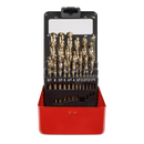 Sealey AK4702 25pc HSS Cobalt Fully Ground Drill Bit Set