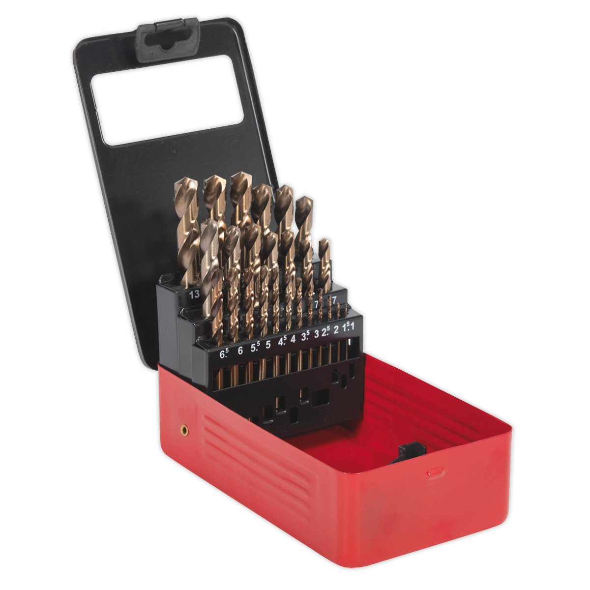 Sealey AK4702 25pc HSS Cobalt Fully Ground Drill Bit Set
