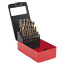 Sealey AK4702 25pc HSS Cobalt Fully Ground Drill Bit Set
