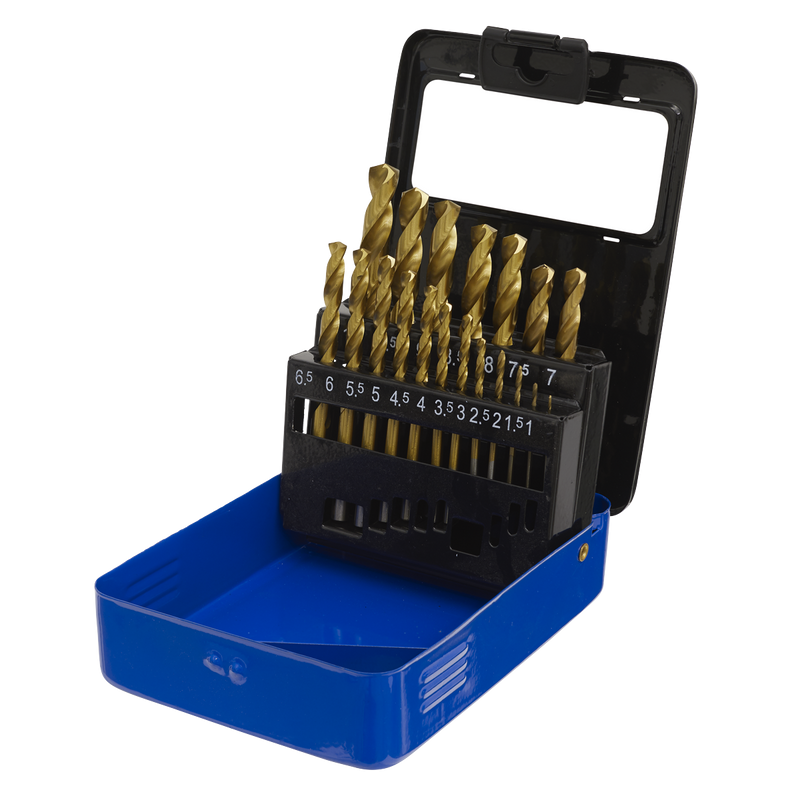 Sealey AK4719 19pc HSS Fully Ground Drill Bit Set