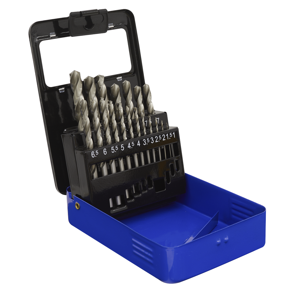 Sealey AK47191 19pc HSS Fully Ground Drill Bit Set