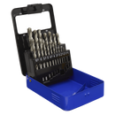 Sealey AK47191 19pc HSS Fully Ground Drill Bit Set