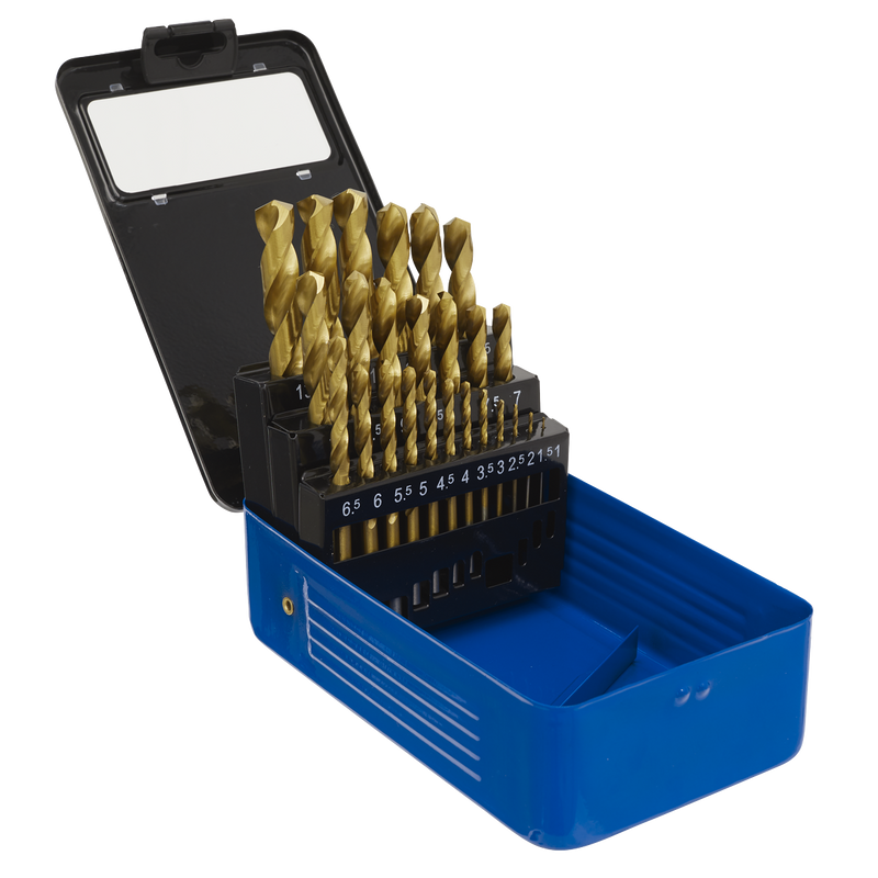 Sealey AK4725 25pc HSS Fully Ground Drill Bit Set